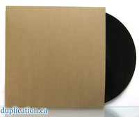 vinyl record jacket made out of 100% recycled chipboard