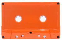 Orange cassette shell w/ no window