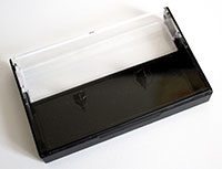 Black back / Clear window