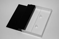 White back / Black window