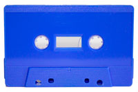 Electric Blue cassette shell