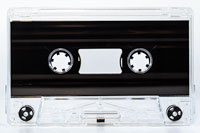 Clear cassette w/ black liner