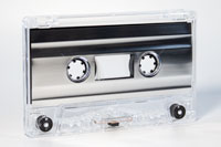 Metallic Silver Foil cassette