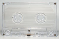 Transparent cassette w/ white hubs