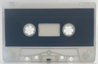 Frosted cassette shell w/ black liner