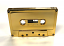 Shiny gold audio cassette from duplication.ca