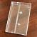Vintage style heavy duty clear/clear Norelco Cassette Cases