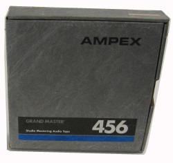 Ampex 2 inch mastering tape on metal reel 456-97G111