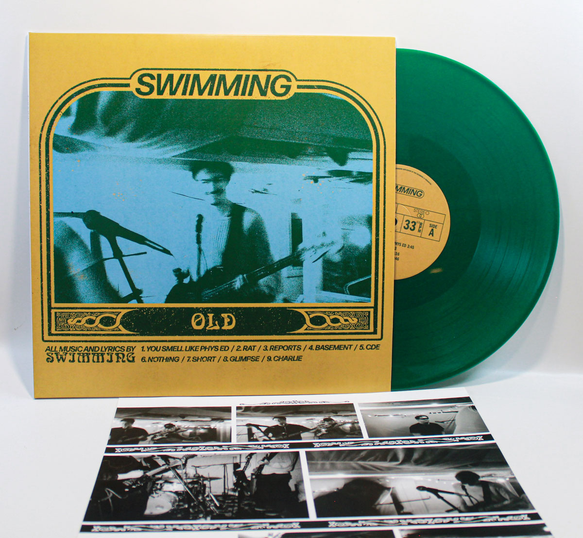 Swimming (green opaque G1 / PMS 7732 vinyl)