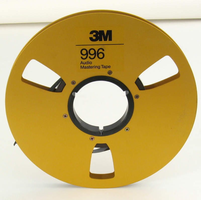 996 half-inch gold metal reel for half-inch tape