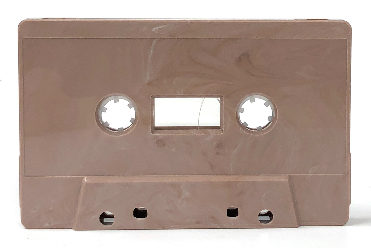 C-64 Chocolate Marble Swirl Audio Cassettes With HiFi Tape