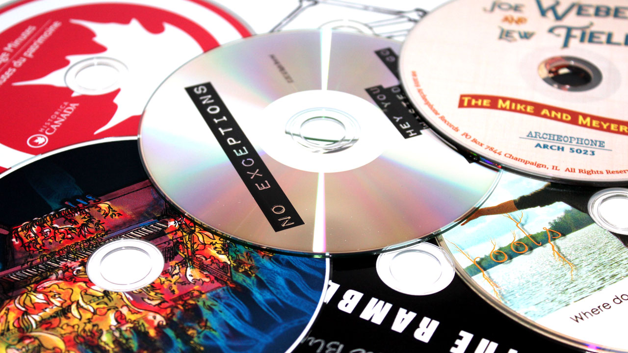 Professionally silkscreened CDs from Duplication.com