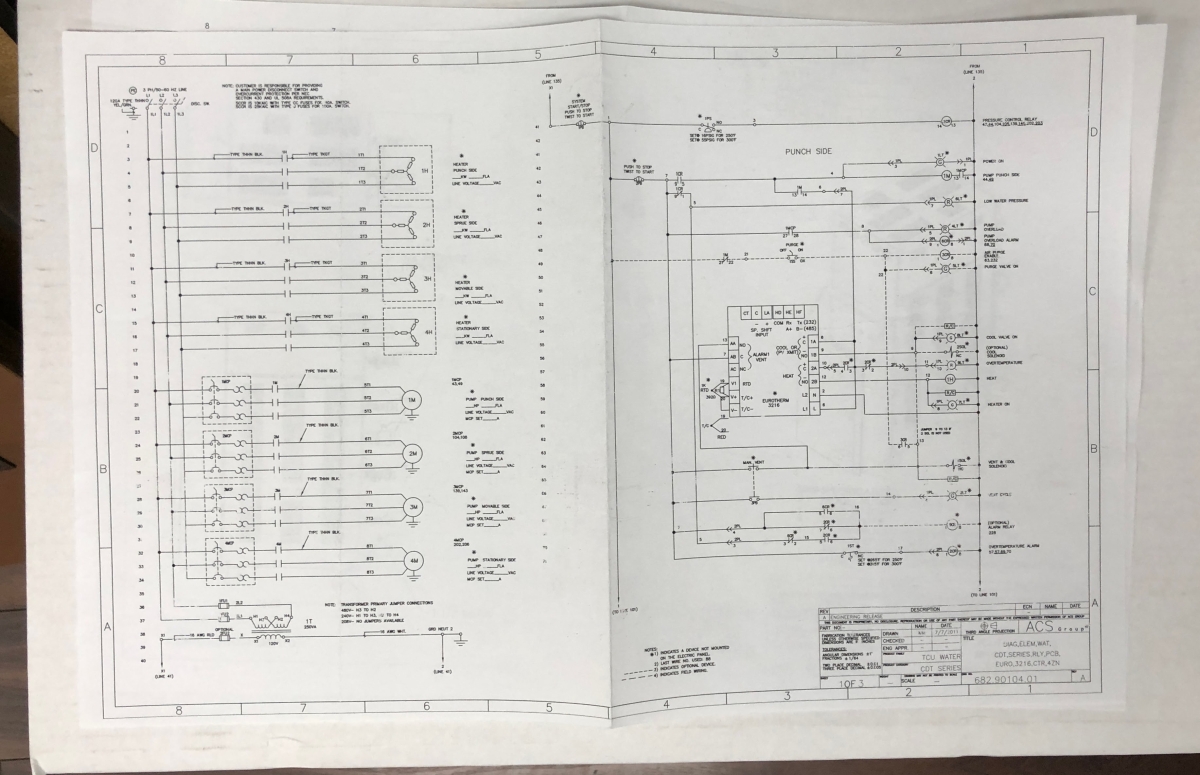 ACS AEC Process Cooler CDT4 schematic