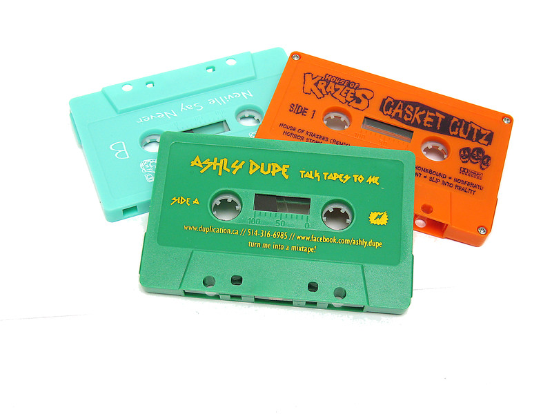 Pad printed audio cassettes