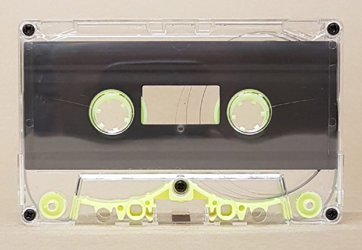 c-36 high bias high definition anti-resonance cassette lime-accented