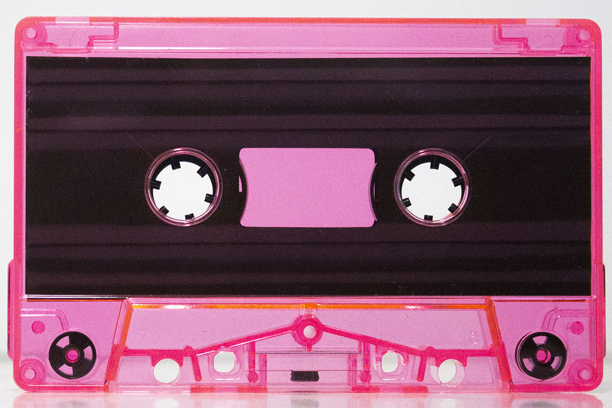 C-54 flo pink audio cassettes