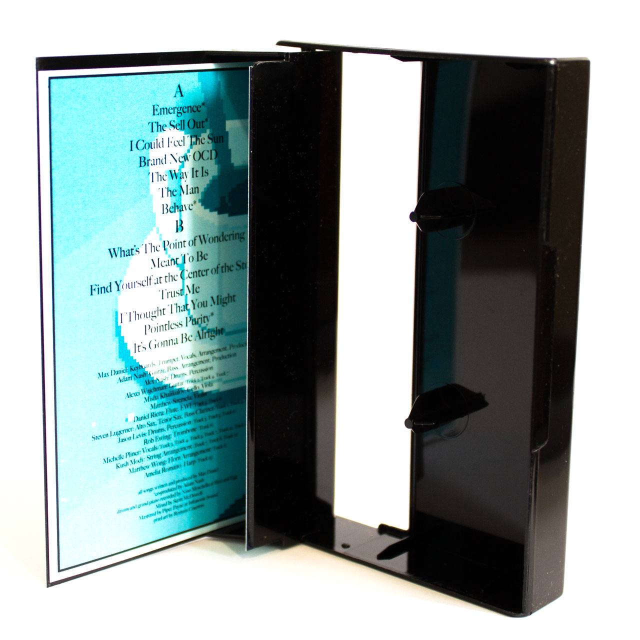 full black opaque norelco case for audio cassette