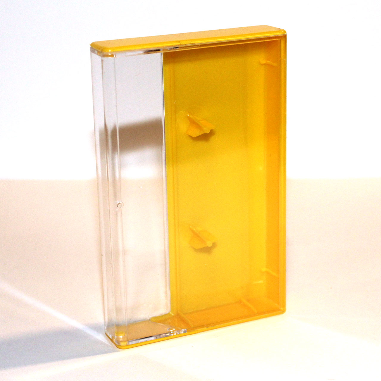 Norelco cassette case lemon yellow from Duplication.ca