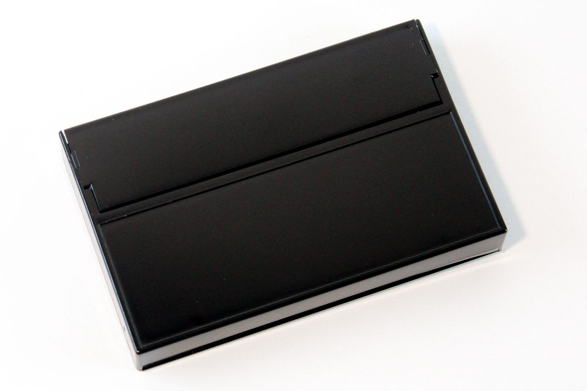 All black cassette case with posts (back)