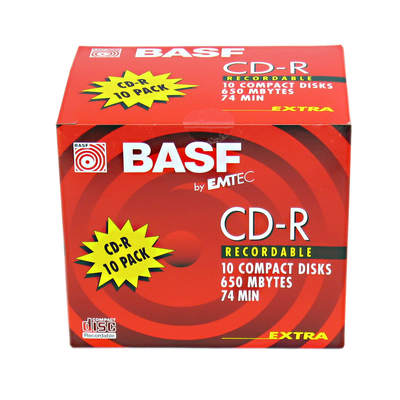 BASF Emtec 74 minute CD-R in Jewel Case