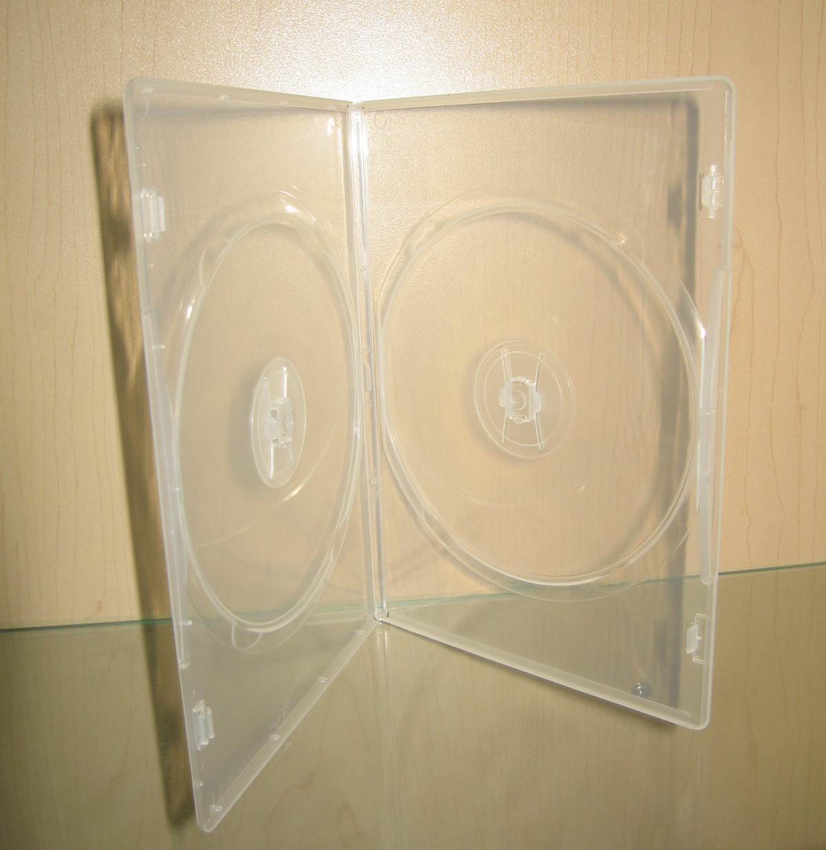7mm thin double clear DVD case