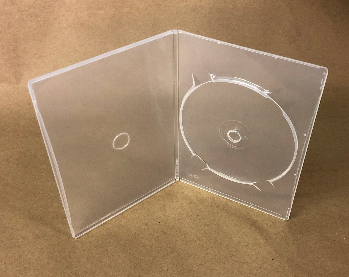 Top quality slim clear DVD case made by Nexpak