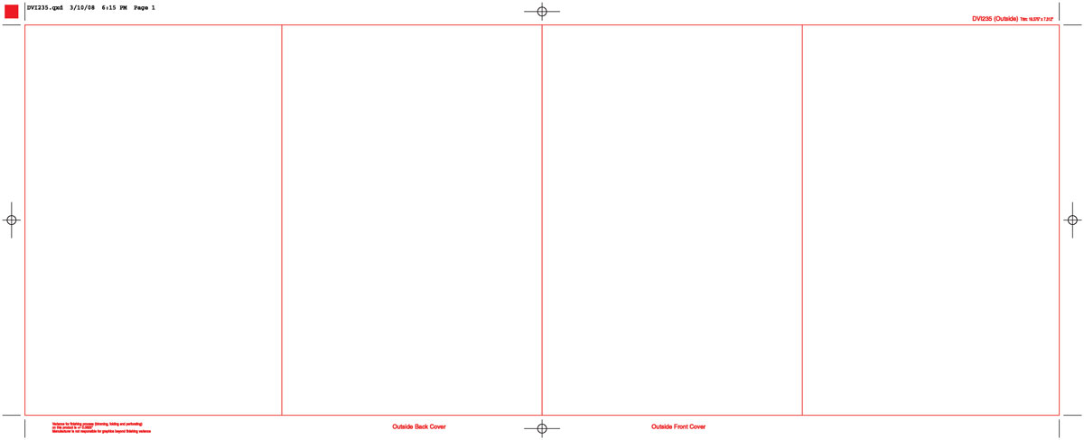 Printed 4-Panel DVD Folder (Gate Style)