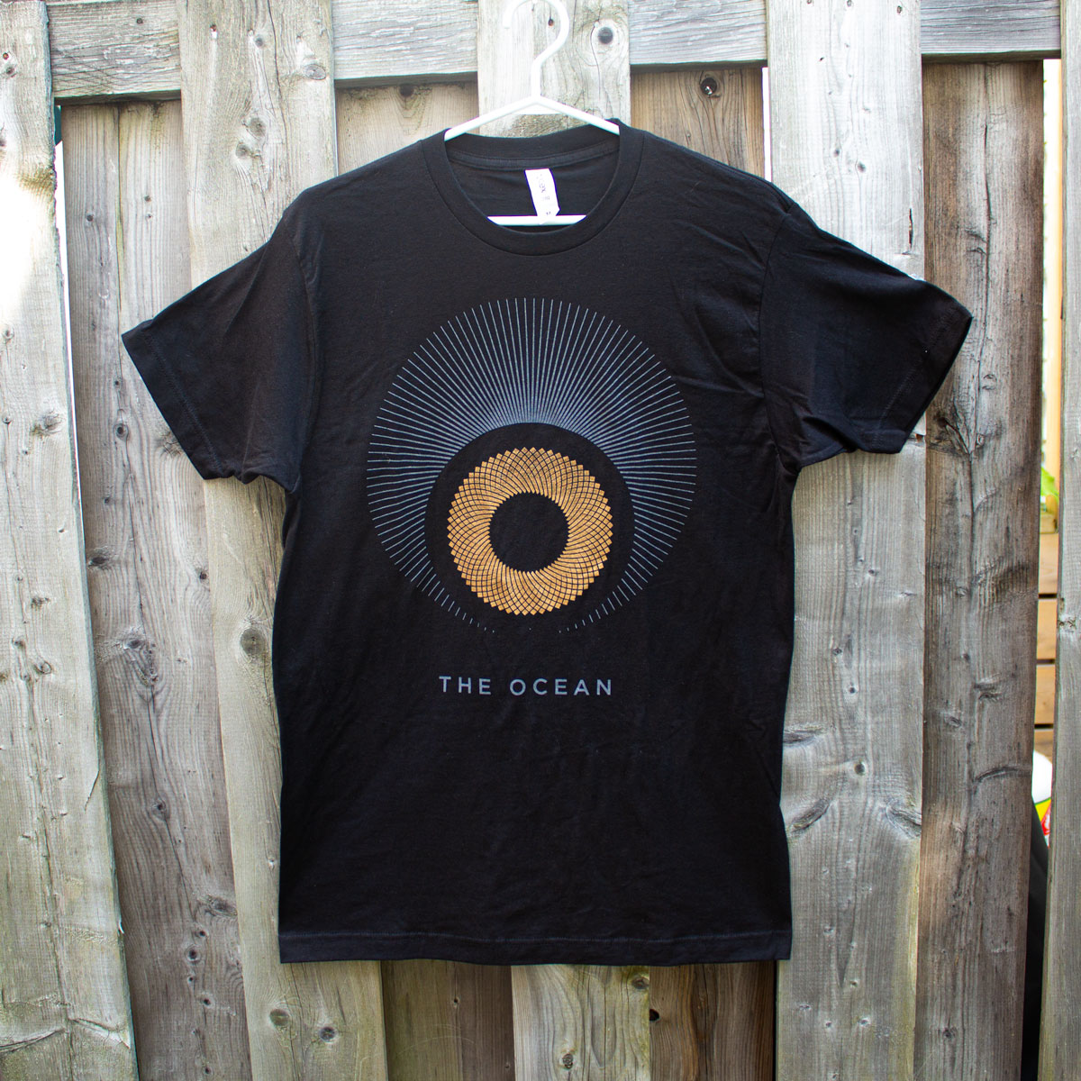 2-color silkscreen on black shirt