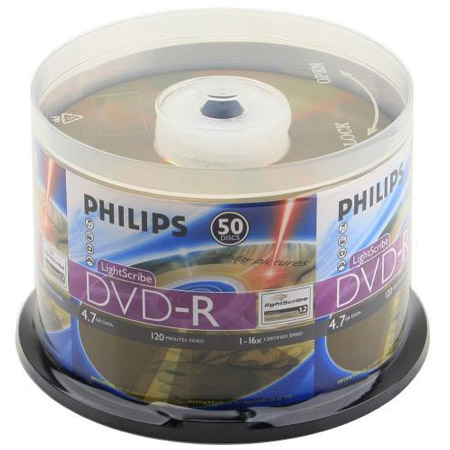Philips Lightscribe DVD-R 50pk in Canada