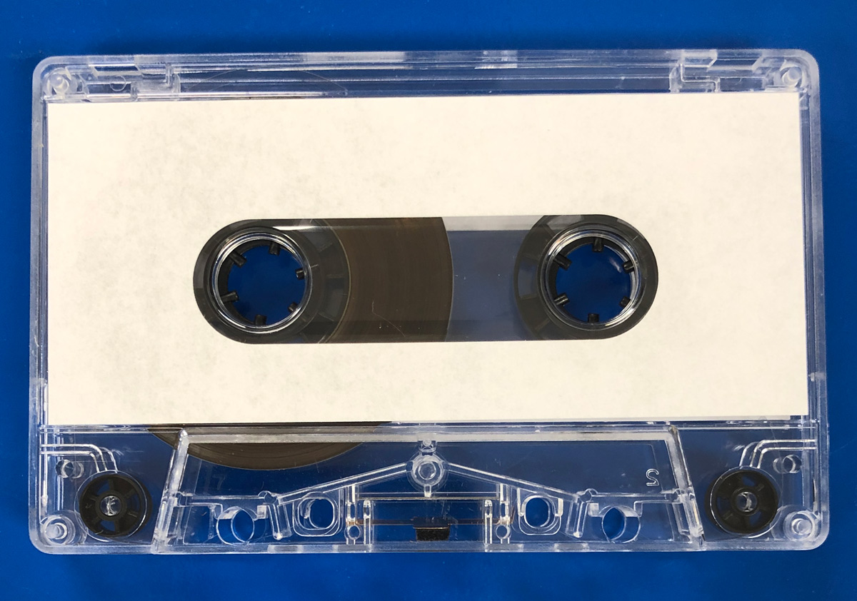 C-78 Audio Cassettes with paper labels
