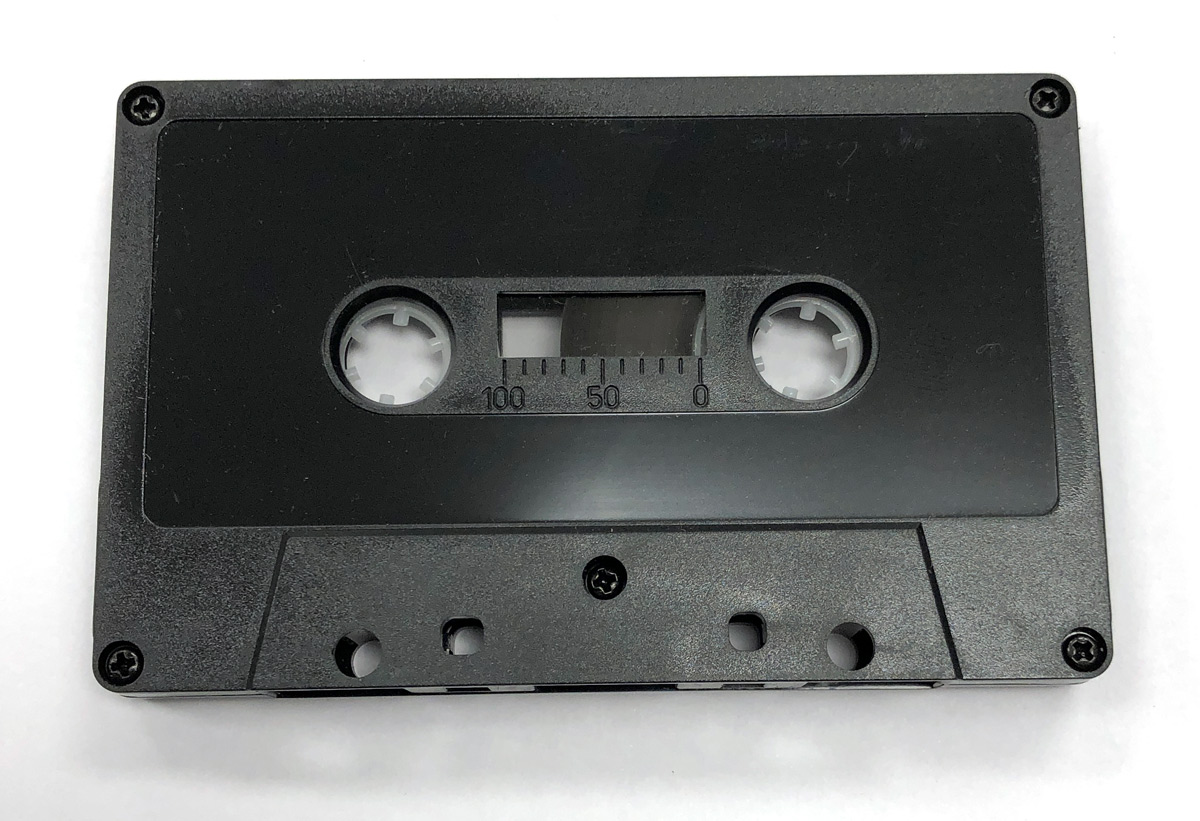 retro C-74 normal bias black audio cassette