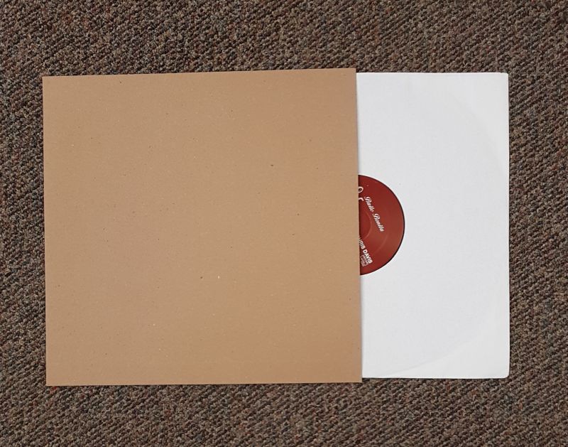 example of chipboard record jacket with inner paper sleeve