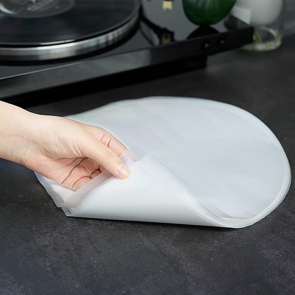 Anti-static round bottom 40 micron inner sleeves for 12