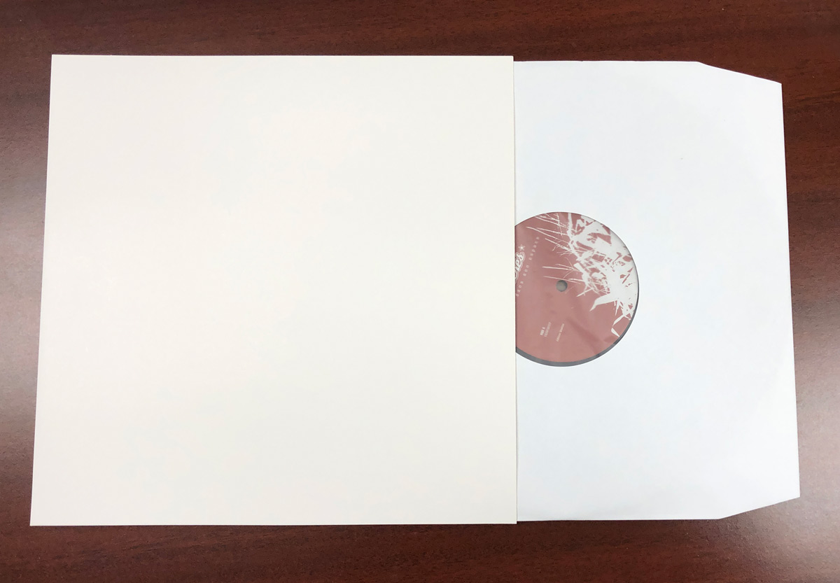 12 inch blank white record jackets
