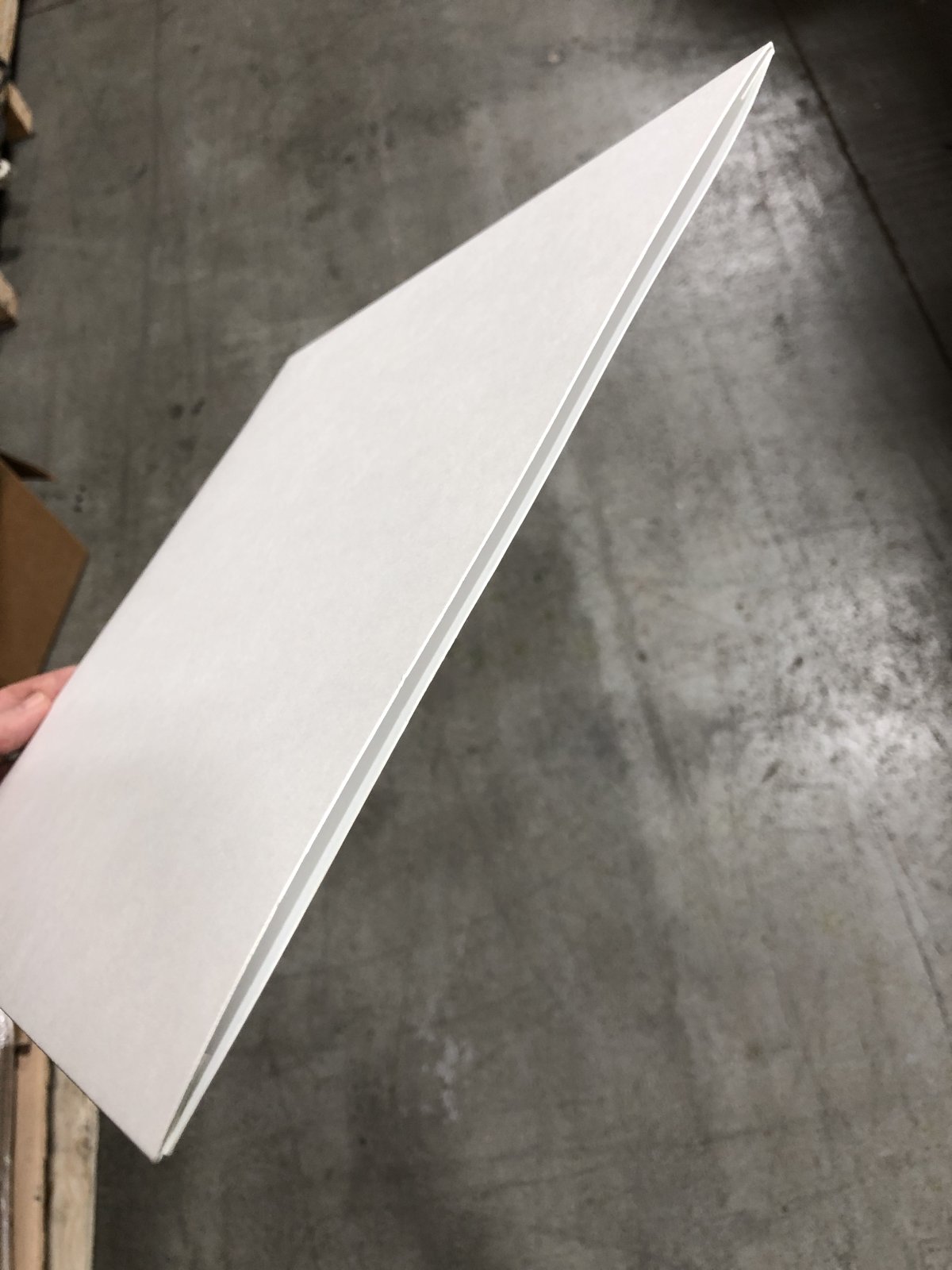 thick 24 point blank white vinyl jackets