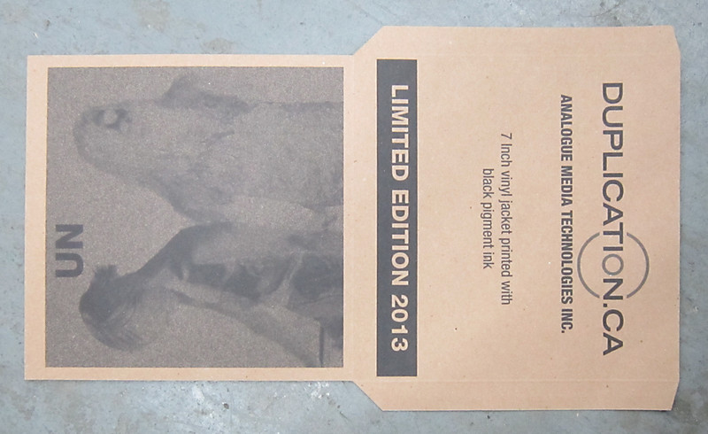7 inch record jacket printed for limited editions