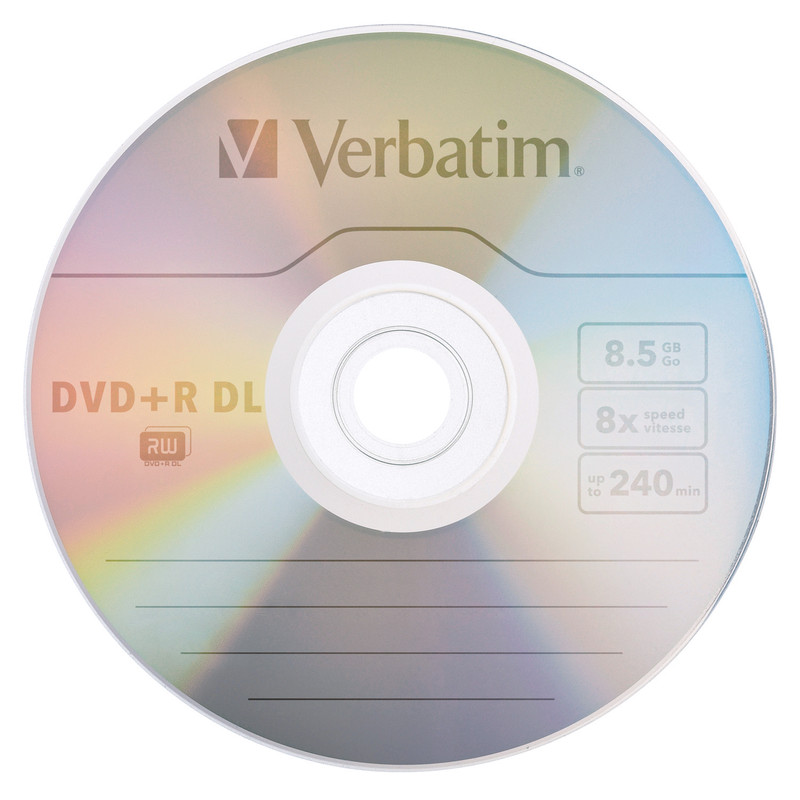 Verbatim DVD+R DL Disc branded