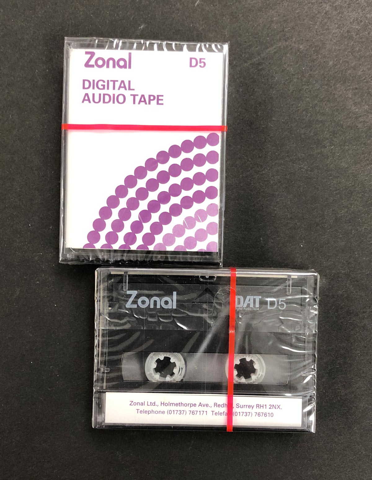 Zonal 5 Minute DAT Tapes, Factory Sealed