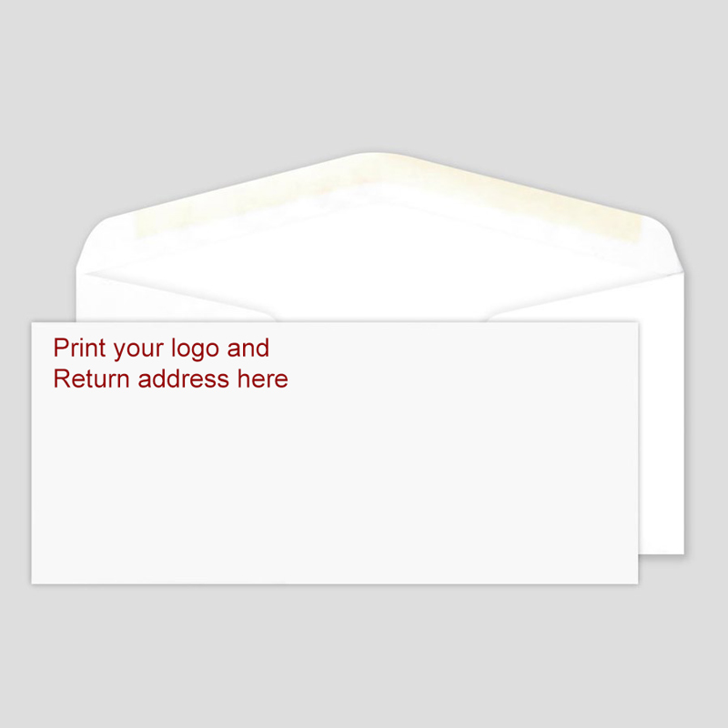 #10 Envelopes, No Window, Printed 1 Side