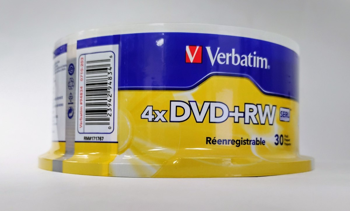Verbatim 94834 DVD+RW 4.7GB 4x with Branded Surface 10PK