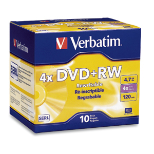 Verbatim DataLifePlus DVD+RW x 10 - 4.7 GB