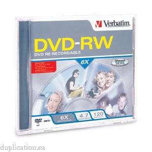 DVD-RW 4.7GB 6X BRANDED 5PK JEWEL CASE
