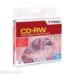 CD-RW 80MIN 700MB 16X-24X ULTRA SPEED