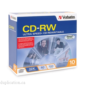 CD-RW 80M/700MB 32X ULTRA SPEED + 10PK X 8