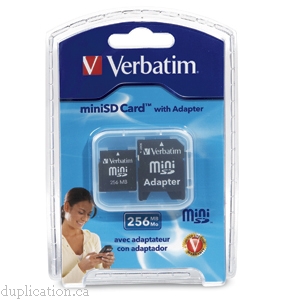 Flash memory card - 256 MB - MiniSD