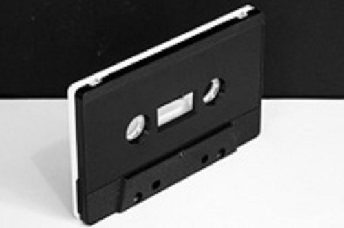 C-38 Black and White RTM Type 1 Audio Cassette