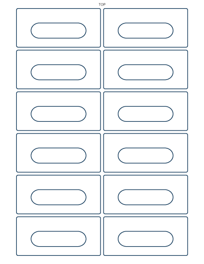 Audio cassette labels - 12 up - 4 rounded corners - 250 sheets