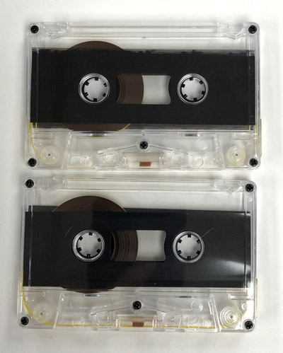 C-56 Clear Audio Cassettes with Gray Liners (B Stock) TONRCLEARYL