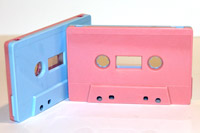 C-49 Pink and Blue Hifi Ferro Type 1 Audio Cassette  