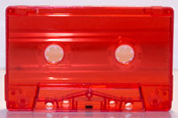 C-33 Red Transparent RTM Audio Cassette   